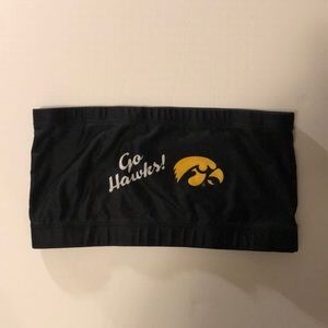 Womens Iowa Hawkeyes Black Tube Top